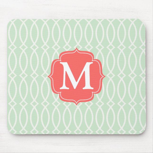 Modern spaljépersonlig för elegant Mint Musmatta (Framsidan)