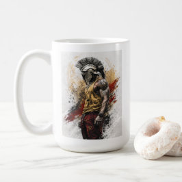 Modern Spartansk Krigare – Gammal Styrka Modern B Kaffemugg