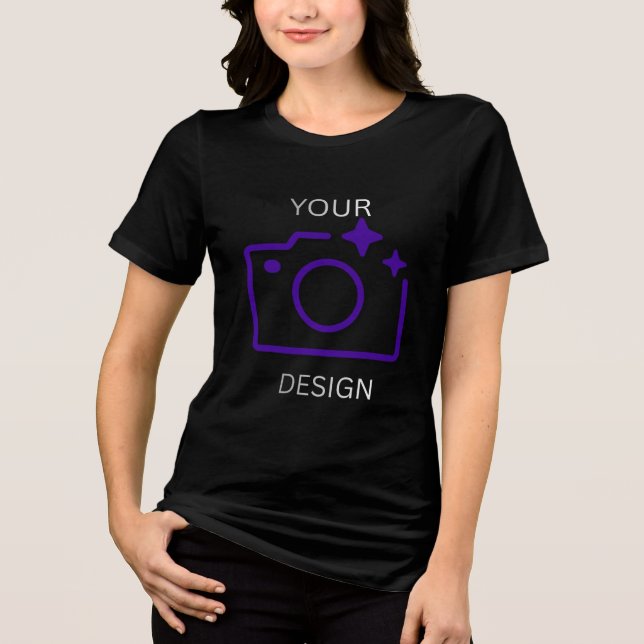 Modern specialdesignerad t-shirt med bild (Framsida)