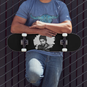 Modern specialtillverkad etsningseffekt för foto mini skateboard bräda 18,5 cm