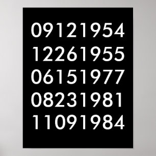 Modern Speciell Data Poster