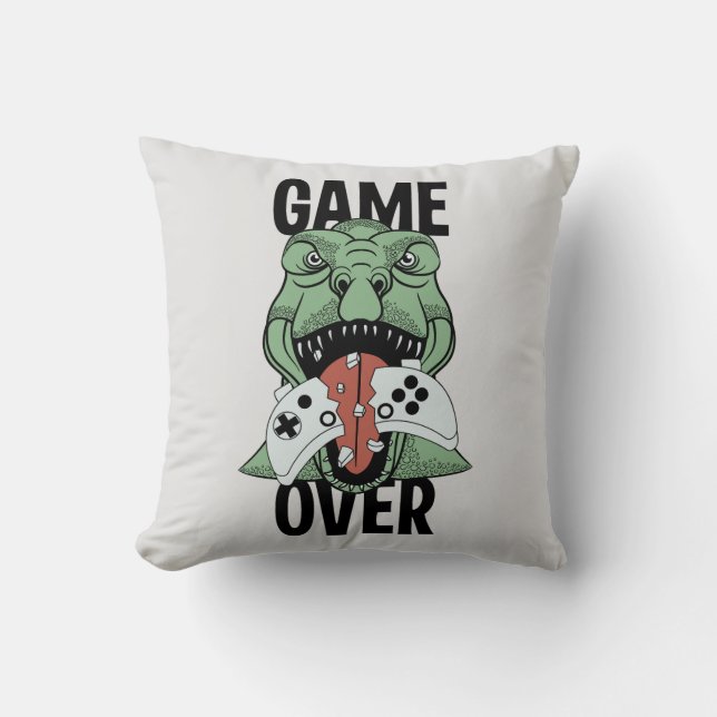 Modern spel över T-Rex Dinosaur-videospelarnas spe Kudde (Framsida)