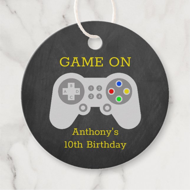 Modern spelare i alla åldrar Födelsedagsfest Gåvor Etiketter (Framsida)