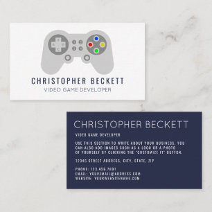 Modern spelutvecklare, designer visitkort