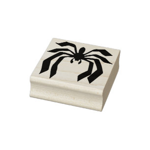 Modern spider silhouette art frimärke stämpel