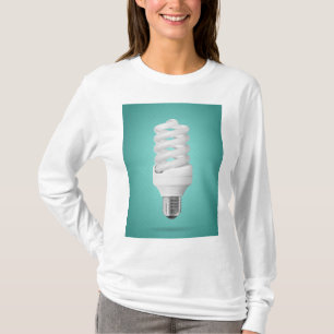 Modern spiral kompaktlysrör t shirt