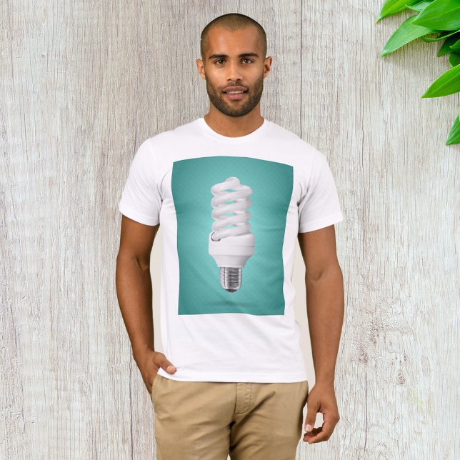 Modern spiral kompaktlysrör t shirt (Skapare uppladdad)