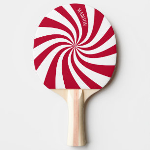 Modern Spiral Swirl Magneta Namn Pingisracket