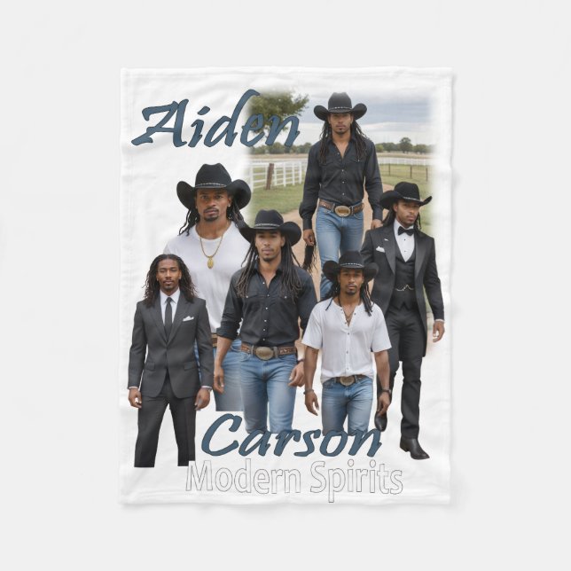 Modern Spirits Aiden Carson Omslagsbild Sherpa Kas Fleecefilt (Framsidan)