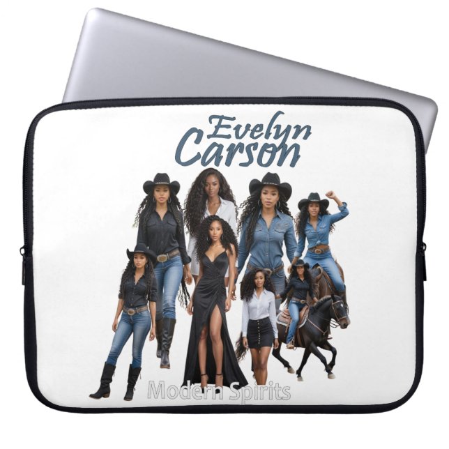 Modern Spirits Evelyn Carson Cover Art Laptop Case Fodral (Framsidan)