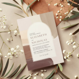 Modern Spoices Terra Cotta | Boho Bröllop Inbjudningar