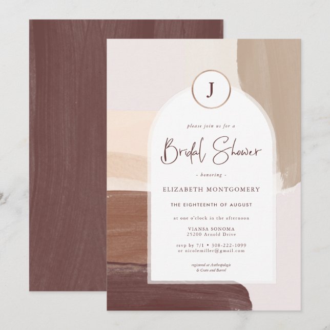 Modern Spoices Terra Cotta | MÖHIPPA Inbjudningar (Fram/baksida)