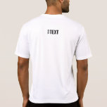 Modern sport Back Print Template Manar White T Shirt<br><div class="desc">Lägg till din text här Modern Back Design Print Template Manar Sport-Tek Competitor Activewear White T-Shirt.</div>