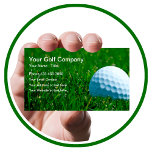 Modern sport Golf Visitkort<br><div class="desc">Enkla golf-affärskort med en förslutningsgrafik bakgrundsbild av ett golf-boll i gräset och en organiserad layout som du kan anpassa onlinen för golfindustrin,  inklusive men inte begränsad för en golflektion,  klass,  material,  webbplats eller marknadsföring.</div>