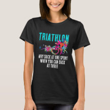Modern Sport Sarcasm Triathlon Fetstilad Turkos St