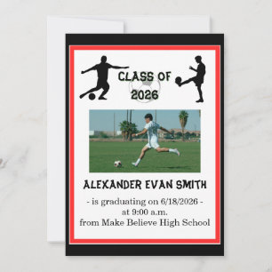 Modern Sport Senior Class Fotboll Examen Inbjudningar