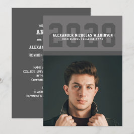 Modern Sporty Bold Typography Photo Studenten Meddelande