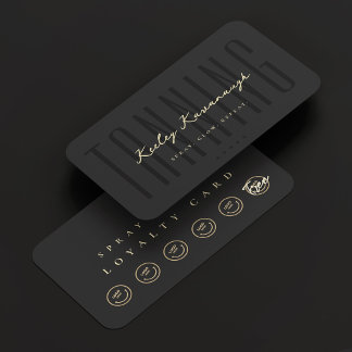 Modern Spray Tan Tanning Specialist Loyalty Card Visitkort