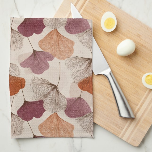Modern Spring Botanical Floral Kitchen Towels Kökshandduk (Vikt i Fjärdedel)