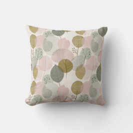 Modern Spring Botanical Throw Pillow Kudde