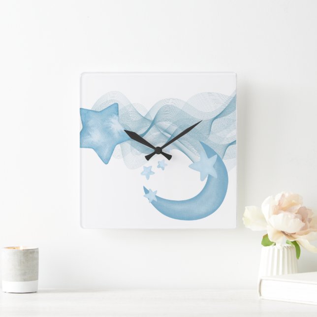 Modern Square Acrylic Wall Clock for Stylish Space Fyrkantig Klocka (Hem)