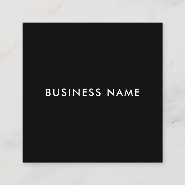 Modern Square BusinessCard-Professionell Elegant Fyrkantigt Visitkort (Framsida)