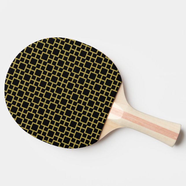 Modern Square Mönster Guld Pingisracket (Baksidan )