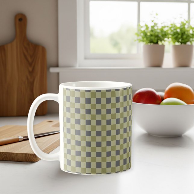 Modern Square Pattern Mug Kaffemugg (Skapare uppladdad)