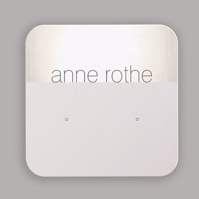 Modern Square Stud Earring Visning Holder Square Fyrkantigt Visitkort (Skapare uppladdad)