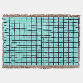 Modern_Squares (c) Turquoise_Blue-Blanket_ Mysfilt