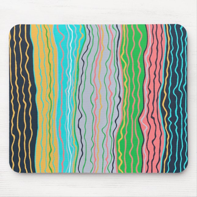 Modern Squiggles Mousepad Musmatta (Framsidan)