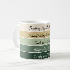 Modern St. Patrick's Day-färgskiftning Kaffemugg