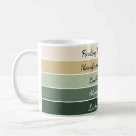 Modern St. Patrick's Day-färgskiftning Kaffemugg