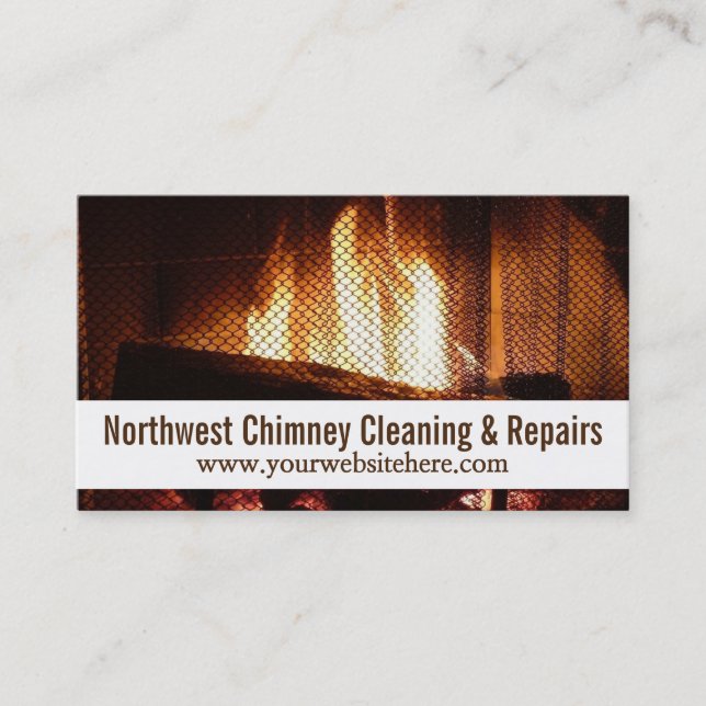 Modern Städning och reparera Skorsten svepning Visitkort (Framsida)