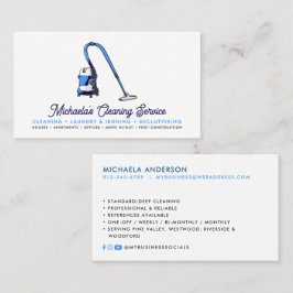 Modern Städning Social-media i tjänst Visitkort