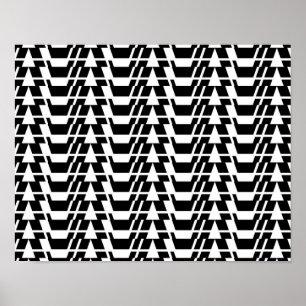 Modern, stads-, coola-, fetstilt trendig geometris poster