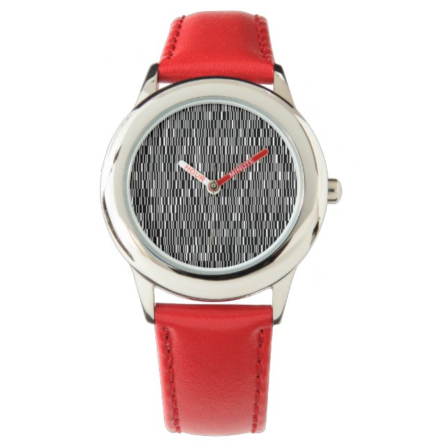 Modern, stads- och contemporaryns geometriska möns armbandsur (Framsida)