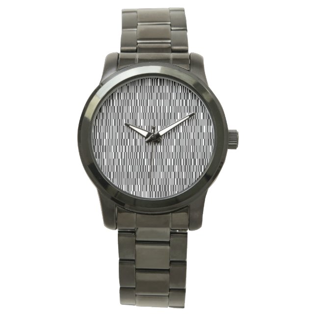 Modern, stads- och contemporaryns geometriska möns armbandsur (Framsida)
