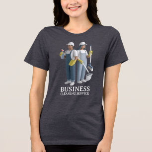 Modern städtjänst för hushåll hushållssnervice t shirt