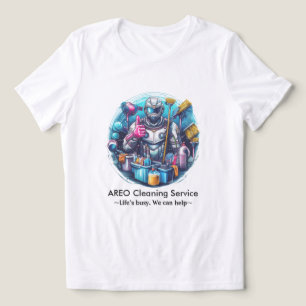 Modern städtjänst för hushåll hushållssnervice t shirt