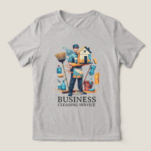 Modern städtjänst för hushåll hushållssnervice t shirt