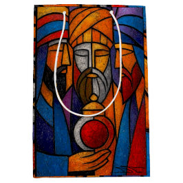 Modern Stained Glass Three Wise Men