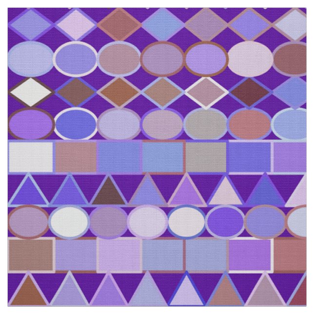 Modern stamgeometri, Amethyst Lila and Taupe Tyg (Provkarta)