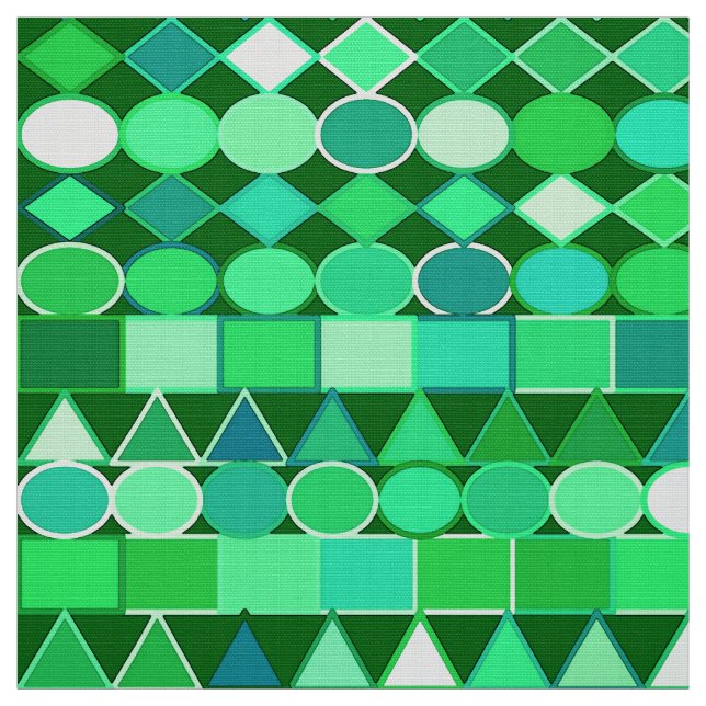 Modern stamgeometri, Emerald Grönt och Aqua Tyg (Provkarta)