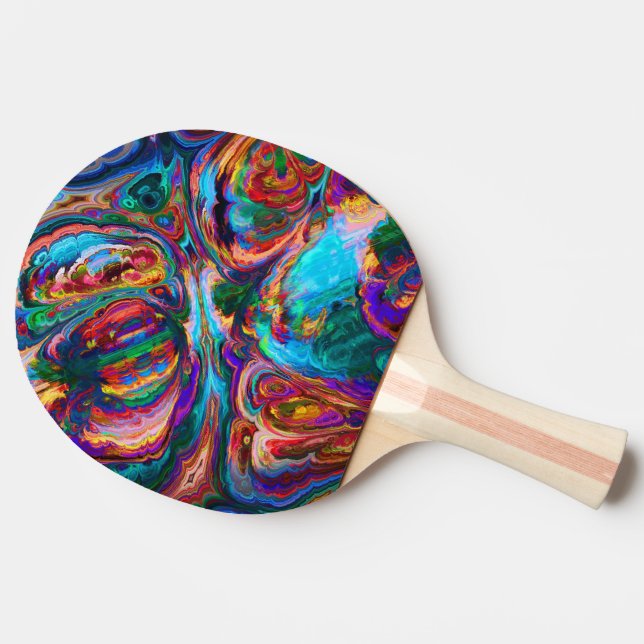 Modern stänk av färger  pingisracket (Sidan)