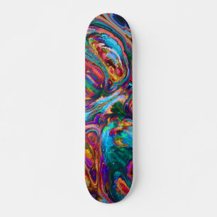 Modern Stänk i färg Mini Skateboard Bräda 18,5 Cm