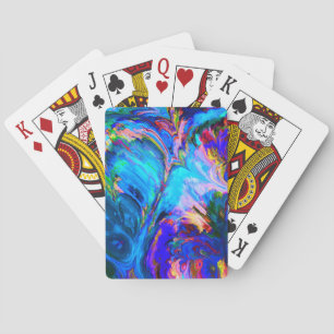 Modern Stänk i Lila Hue Paints Casinokort