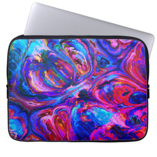 Modern Stänk i Lila Hue Paints Laptop Fodral