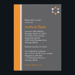 Modern Star Bar Mitzvah-inbjudan Inbjudningar<br><div class="desc">Denna moderna Bar Mitzvah-inbjudan sätter tonen för din familjs speciella tillfälle.</div>