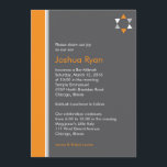 Modern Star Bar Mitzvah-inbjudan Inbjudningar<br><div class="desc">Denna moderna Bar Mitzvah-inbjudan sätter tonen för din familjs speciella tillfälle.</div>